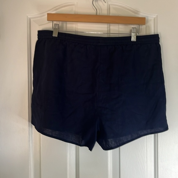 NWT Andie | The Graciosa Linen Navy Shorts Tassle Drawstrings Resortwear XL - Picture 5 of 8